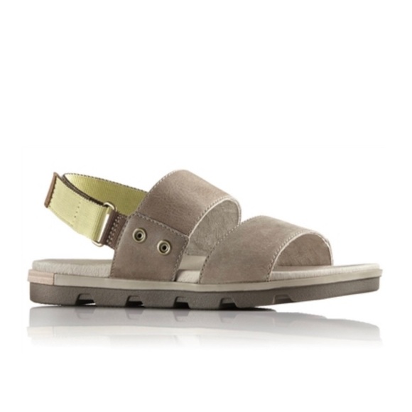 Sorel Shoes - Sorel Torpeda Velcro Leather Suede Double Strap Sandals Size‎ 9